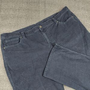 LL Bean Standard Fit Pants Men's 44X28 (Fit 45x27.5) Blue Corduroy Straight Leg